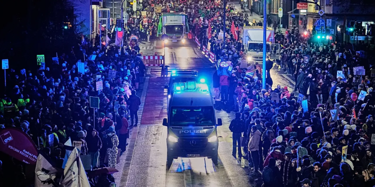 Masovni prosvjedi u njemačkom gradu Giessenu protiv AfD-a